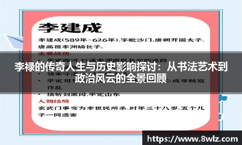李禄的传奇人生与历史影响探讨：从书法艺术到政治风云的全景回顾